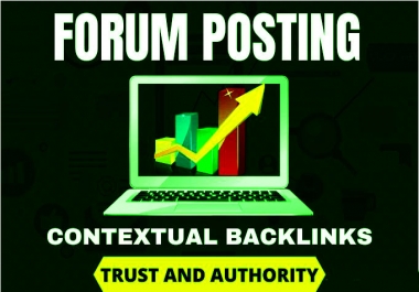 I will provide 40+ high da forum posting backlinks