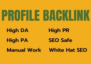 I will create 200 high-quality profile backlink for you