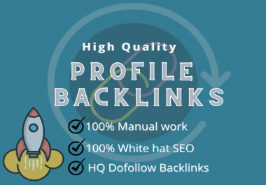 I will do 100 high profile backlinks manually for SEO ranking