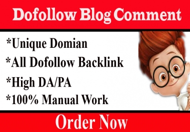 I will provide 50+ dofollow blog comments back links on High DA