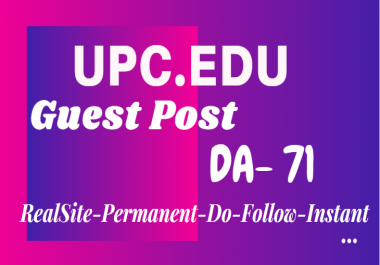 Guest Post On Spanish University Of Catalonia-Upc. edu-DA71
