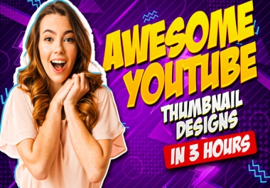 I will design viral,  catchy youtube thumbnail and stories
