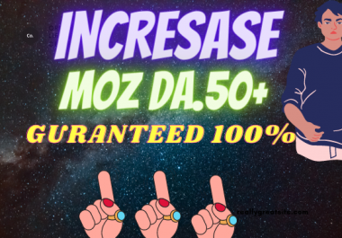 I will increase moz domain authority increase da 60