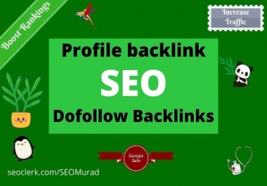 I will Create 30 profiles backlinks high authority do-follow