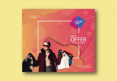 I will do web banner, flyer, social banner etc