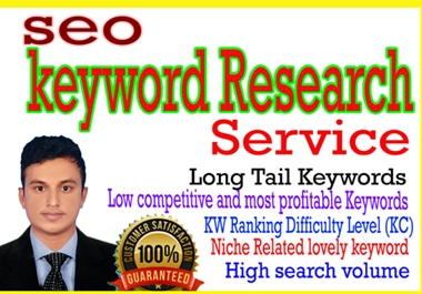 I will do SEO keyword research and competitor analysis for google ranking