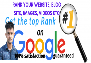 I will Rank first page on Google any Website guaranteed