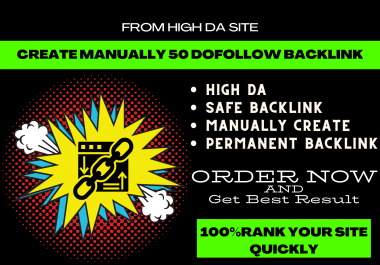 I will make 50 high quality dofollow SEO backlinks