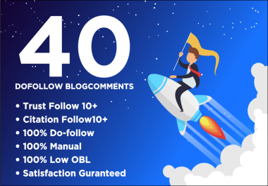 I Will Shoot Your Website Ranking In Google With 40 High Quality Dofollow Blogcomments Low Obl