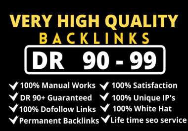 I will build DR20 high quality dofollow backlinks link building for seo service