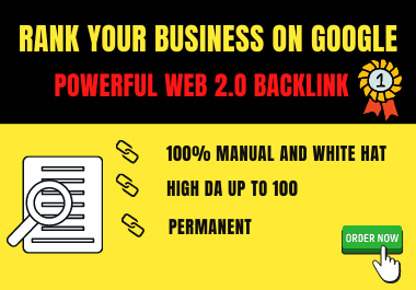 30 Powerful high DA web 2.0 backlink