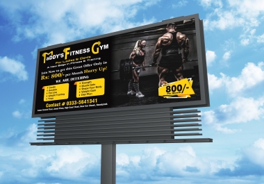 I will design your creative billboard,  signboard,  signage