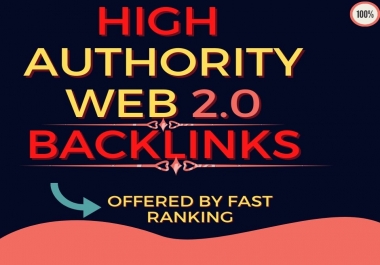 I Will Build 50 High Authority Web 2.0 profile backlinks on high page rank sites