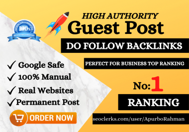 I will do 10 Guest Post Backlinks For Your Website