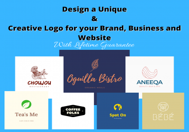 Design a Creative Logo for your Brand,  Business etc. in 24 hrs
