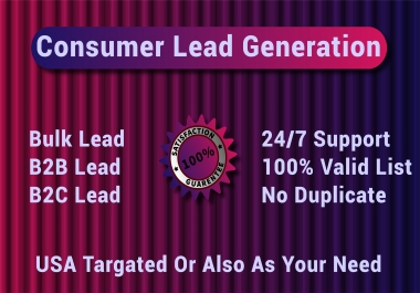 I Will Be Your Next USA Lead Generation Collector For Your Business Or Any Other Purpose