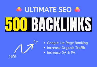 500+web2.0 Backlink in your website homepage with HIGH DA/PA/TF/CF with unique websites