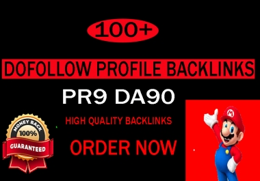 I will create 100 high quality profile backlinks