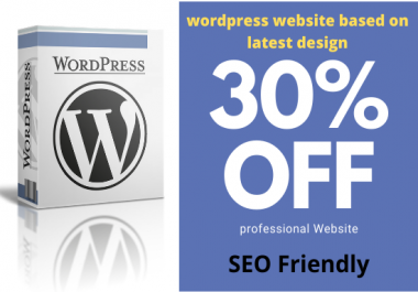 I will build responsive wordpress website design SEO friendly