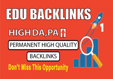 Provide 10 high authority EDU backlink