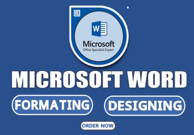I will format and design your microsoft word document
