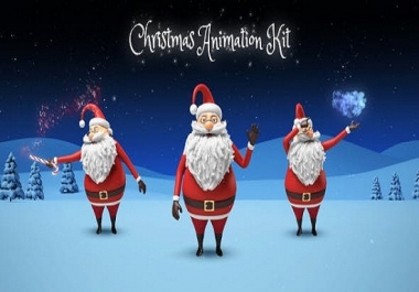 I will make merry christmas video animation