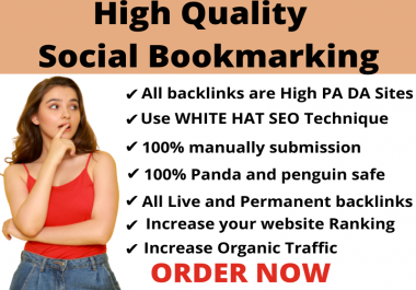 I Will Do 35 High Quality Social Bookmarking Backlinks For increase your website ranking