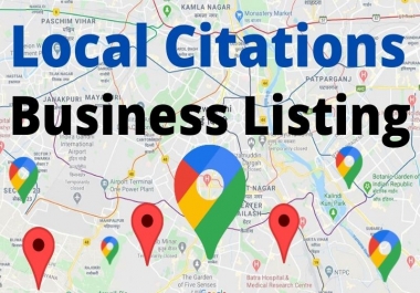 I will Create 50 local citations for the USA,  UK,  CANADA,  AUSTRALIA,  local listing business