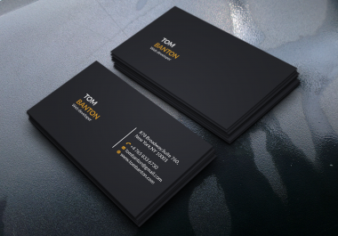 I will create your outstanding business card design, ready to print. I'll provide professional busine