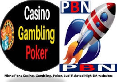 PBN- Get 150 homepage Super powerful JUDI BOLA,  GAMBLING,  CASINO BACKLINKS for the best results