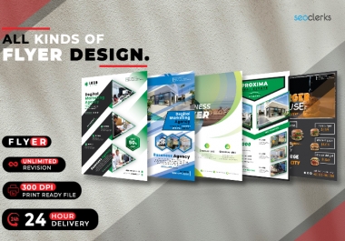 I will Professionally create all kinds of business and corporate flyer design