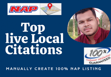 I will do 100 USA local citations for local business SEO