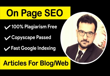 I Will Write On-Page SE Optimized Article for Your Blog/Web in One Day