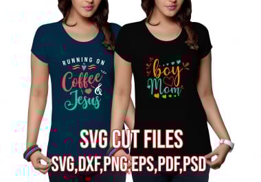 I will create unique t-shirts with SVG cutting files
