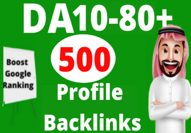 500 High Authority Profile Backlinks SEO Manual Dofollow to Rank Website