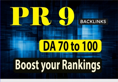 I will build high authority pr9 backlinks