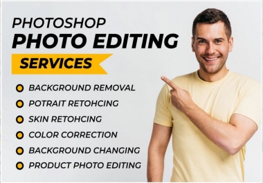 I will do any photoshop editing service with in 2 Hour
