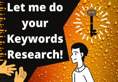Create a amazing keyword research for your website.