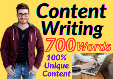 I will write powerful content,  Premium,  and Unique Content Writing,  and Article Writing 700 words