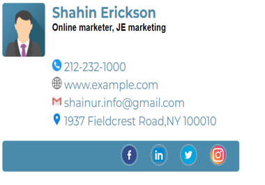 I will build a modern handwritten clickable HTML email signature