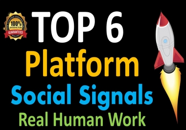 Mega Powerful 25,000 Social Signals for Top 6 Social Media Sites Get More Traffic to Your Website