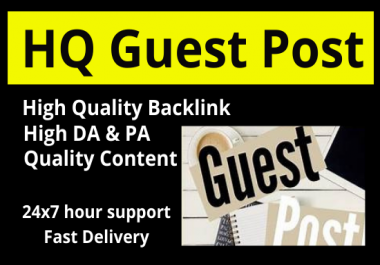 I will write & Published 10 Guest post Unique Content High DA site permanent backlink