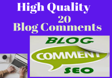 20 MANUAL Do follow Blog Comments Backlinks on High DA Sites