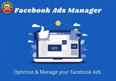 I will be your facebook ads manager & ads campaign manager