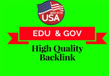 I will create powerful 30 edu & gov backlink for your website