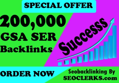 Exclusive 2023 Powerful 200,000 GSA SER Tire-2 Google Faster Indexing backlinks