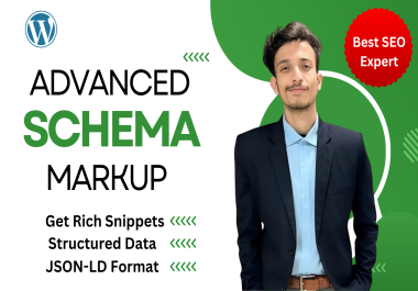 I will create advanced schema markup on your wordpress website