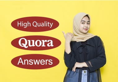 Promote website with HQ 10+ Quora answer with URL