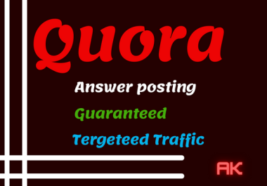 Promotion your website on 10 Quora Answers