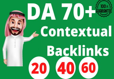 20 Contextual Backlinks SEO Dofollow DA 70 Plus Link Building